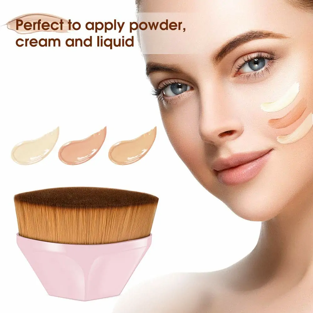 Magic Foundation Flad Makeup Brush med opbevaringsboks - Image 2