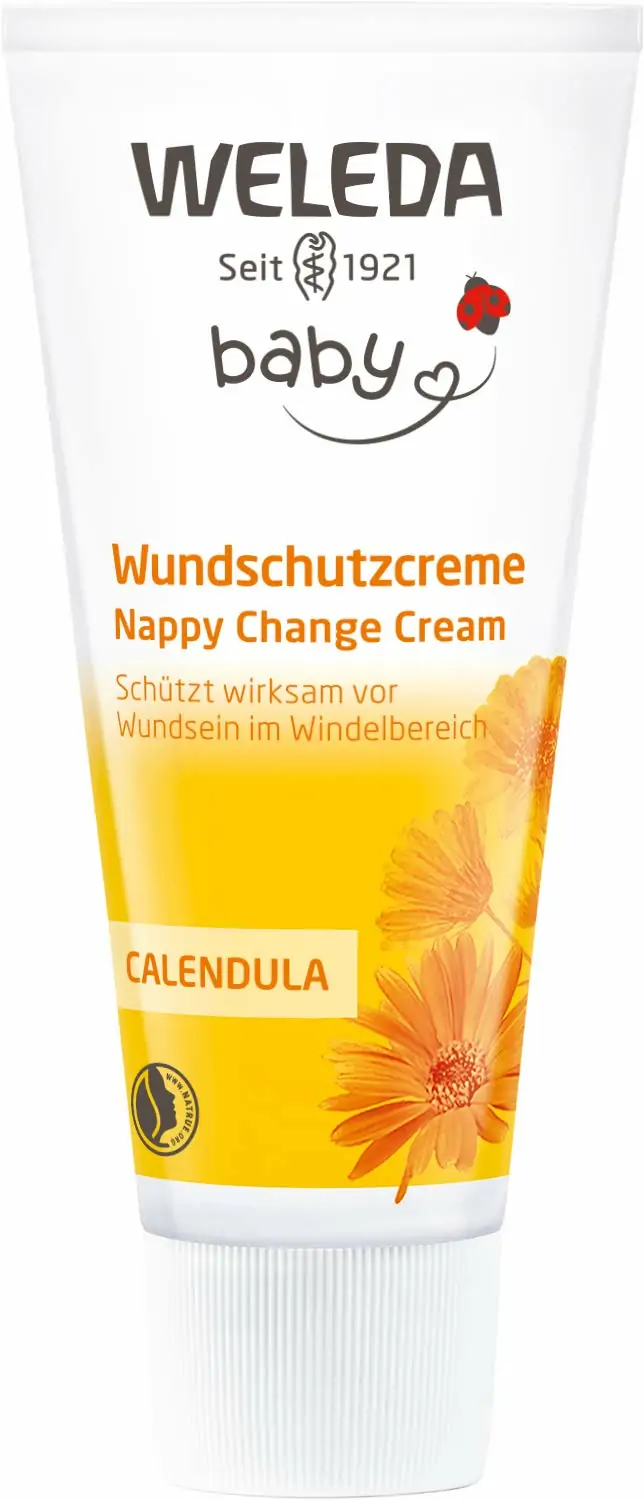 WELEDA Bio Baby Calendula sårbeskyttelsescreme 75ml - naturkosmetik sårsalve / babycreme til beskyttelse af følsom babyhud i bleområdet. Hjælper mod rødme, irriteret hud og ømhed - Image 2