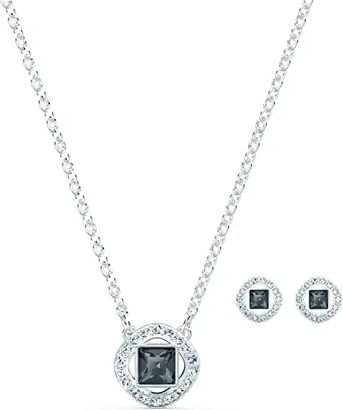 Smykkesæt med halskæde & øreringe, Angelic Square