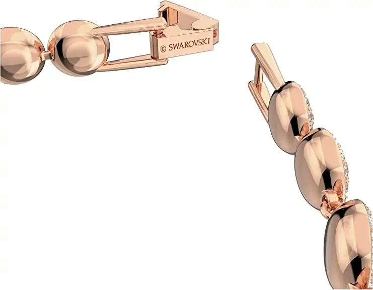 Roséguld armbånd med funklende Swarovski krystaller, Luksuriøs gaveidé, Angelic - Image 3