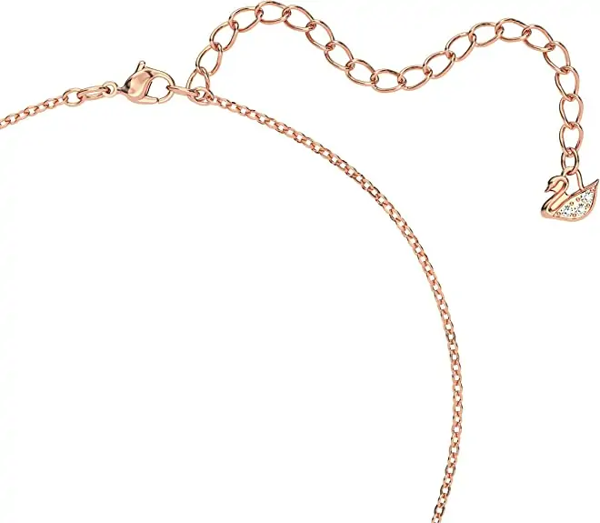 Halskæde rosaguld, Luksuriøs gaveidé til din kæreste, Swarovski Creativity - Image 3