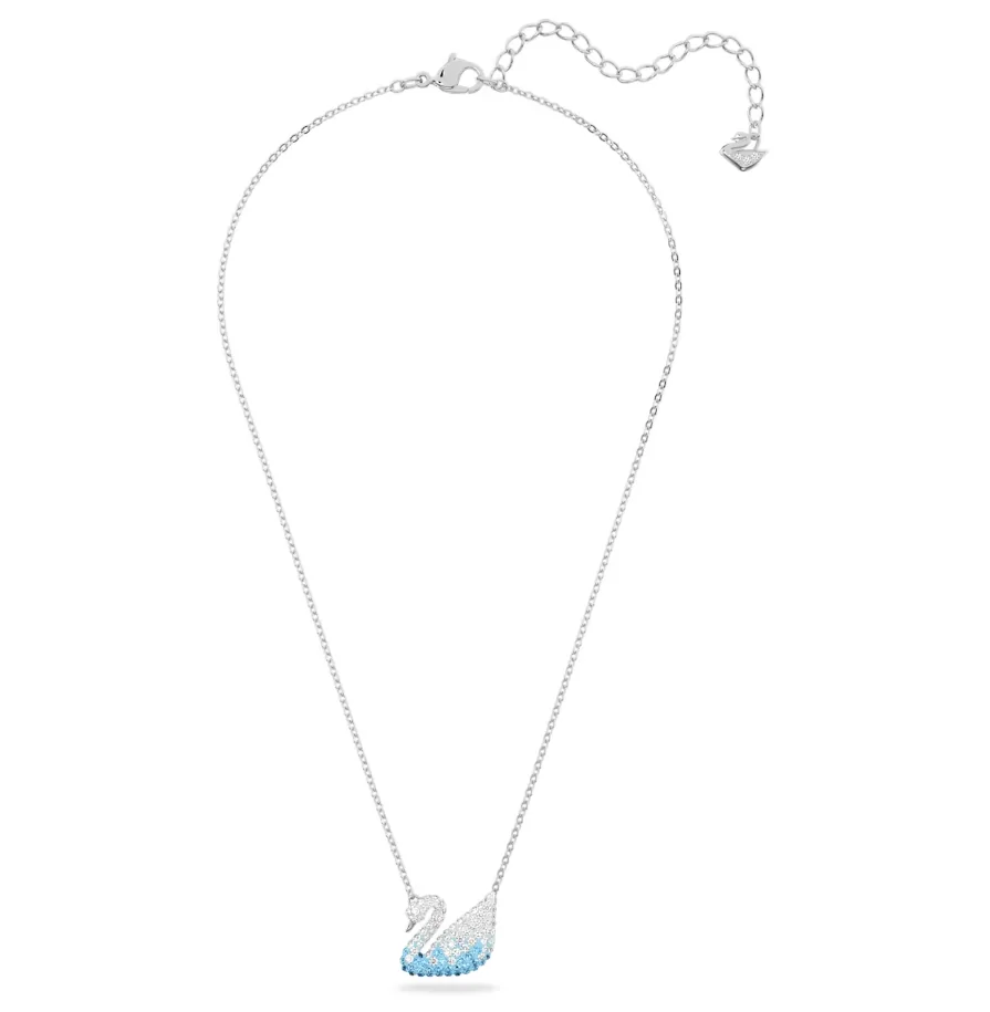Ikonisk blå svane halskæde, Swarovski - Image 2