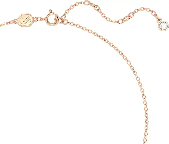 Roséguld smykkesæt med halskæde & øreringe, Swarovski Volta - Image 3