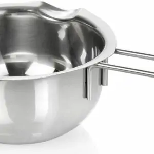 Premium vandbadeskål med håndtag, rustfrit stål, 14 cm, sølv