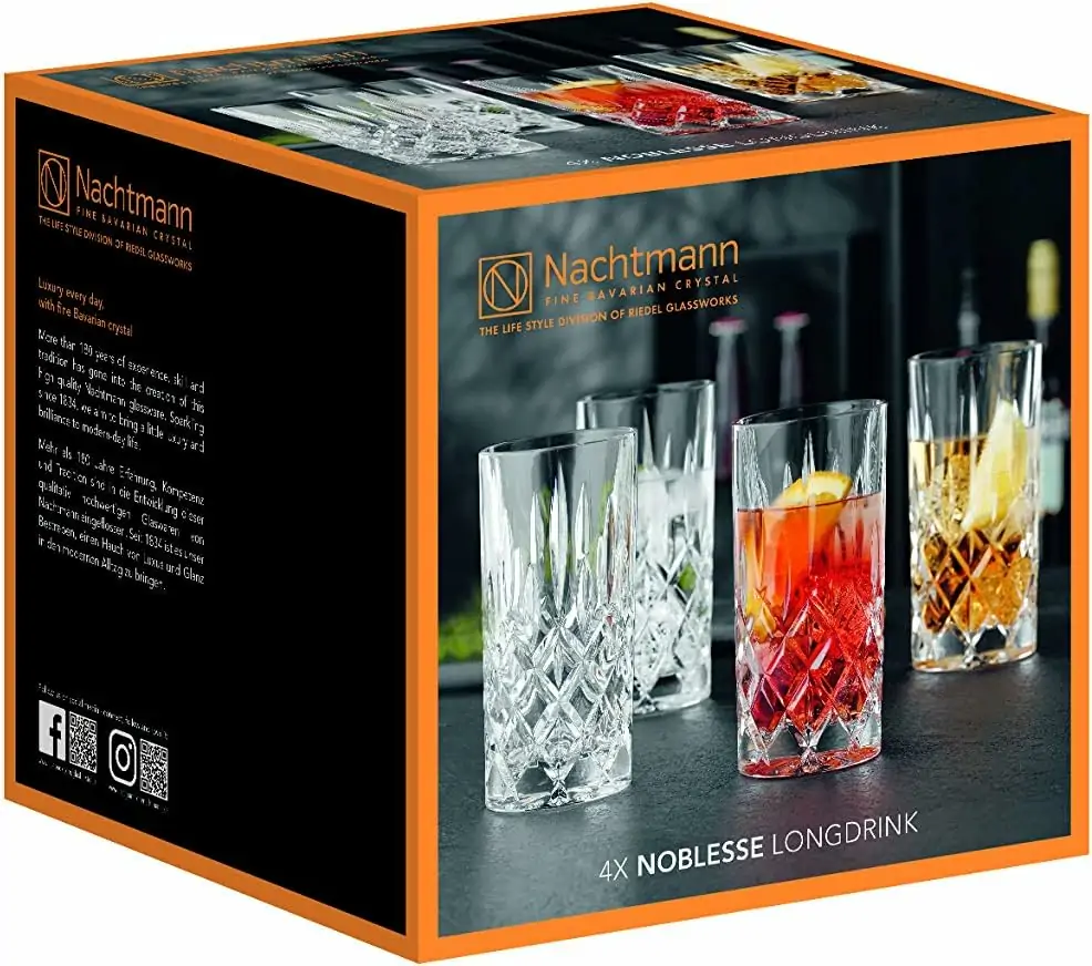 Krystalglas, Long Drink, 4 stk., Spiegelau & Nachtmann Noblesse Collection - Image 2
