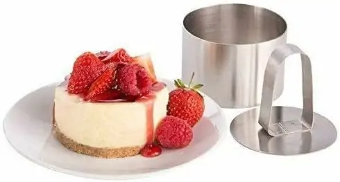 Dessertring, kageform, kageform, rustfrit stål, madlavning, præsentations ringform, sæt med 4 stk. - Image 2