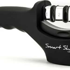 Knivsliber - Professionel manuel knivsliber med 3 niveauer - Ergonomisk design - Sort/krom design