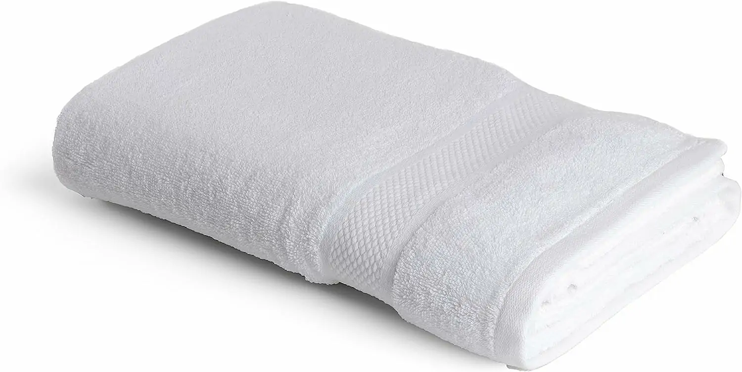 Badehåndklæde 70 x 140 cm, 100% bomuld, 500 g/m², blødt, OEKO-TEX certificeret, 6 stk., hvid - Image 2