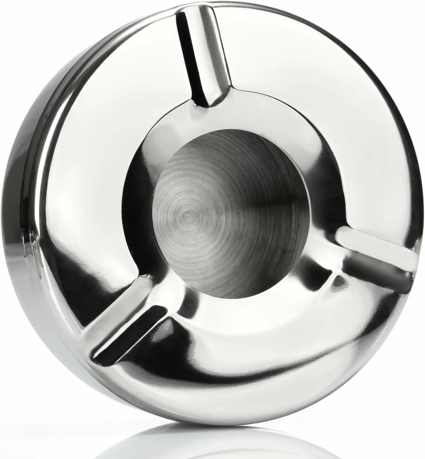 Rustfrit stål askebægre med aftageligt låg, sæt med 6 stk. - Image 9