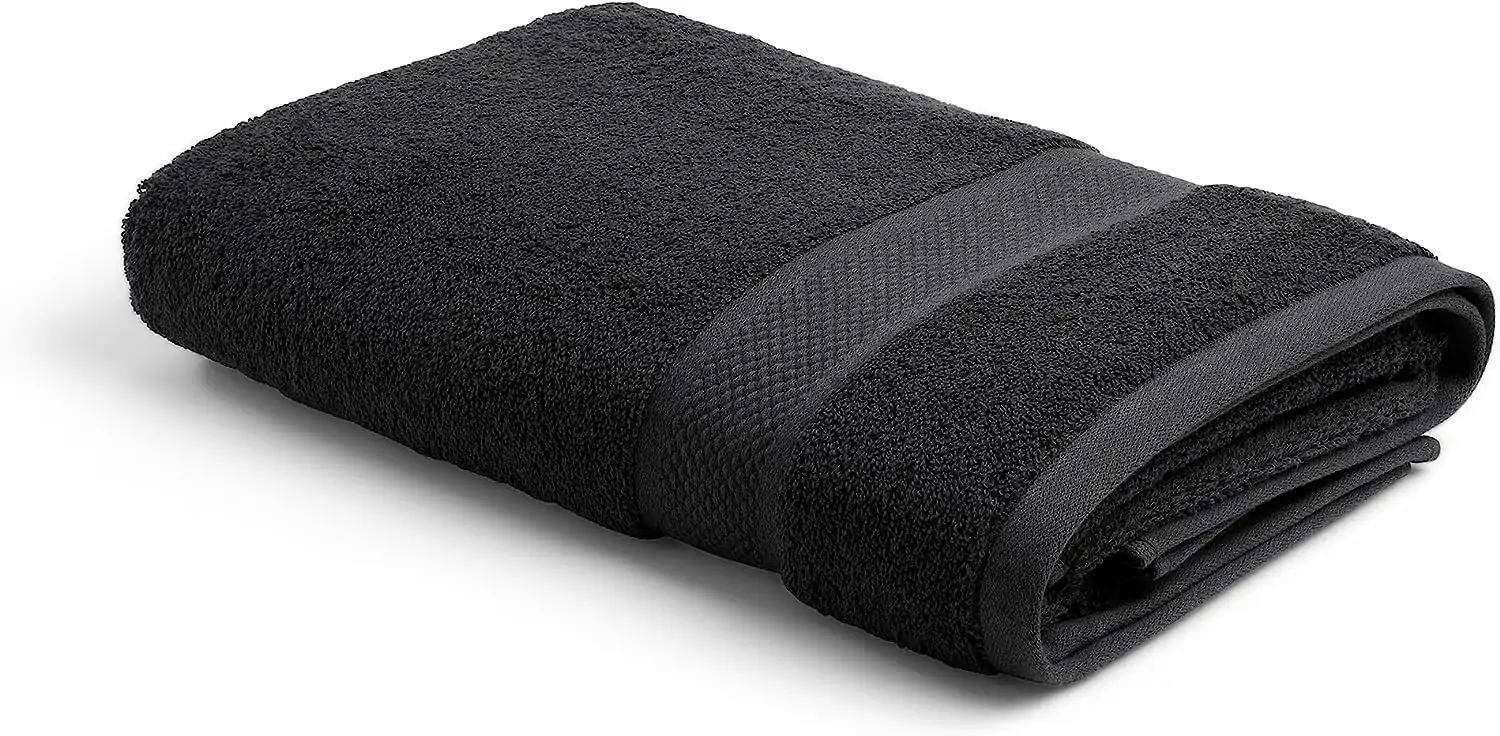 Badehåndklæde 70 x 140 cm, 100% bomuld, 500 g/m², blødt, OEKO-TEX certificeret, 6 stk., sort - Image 3