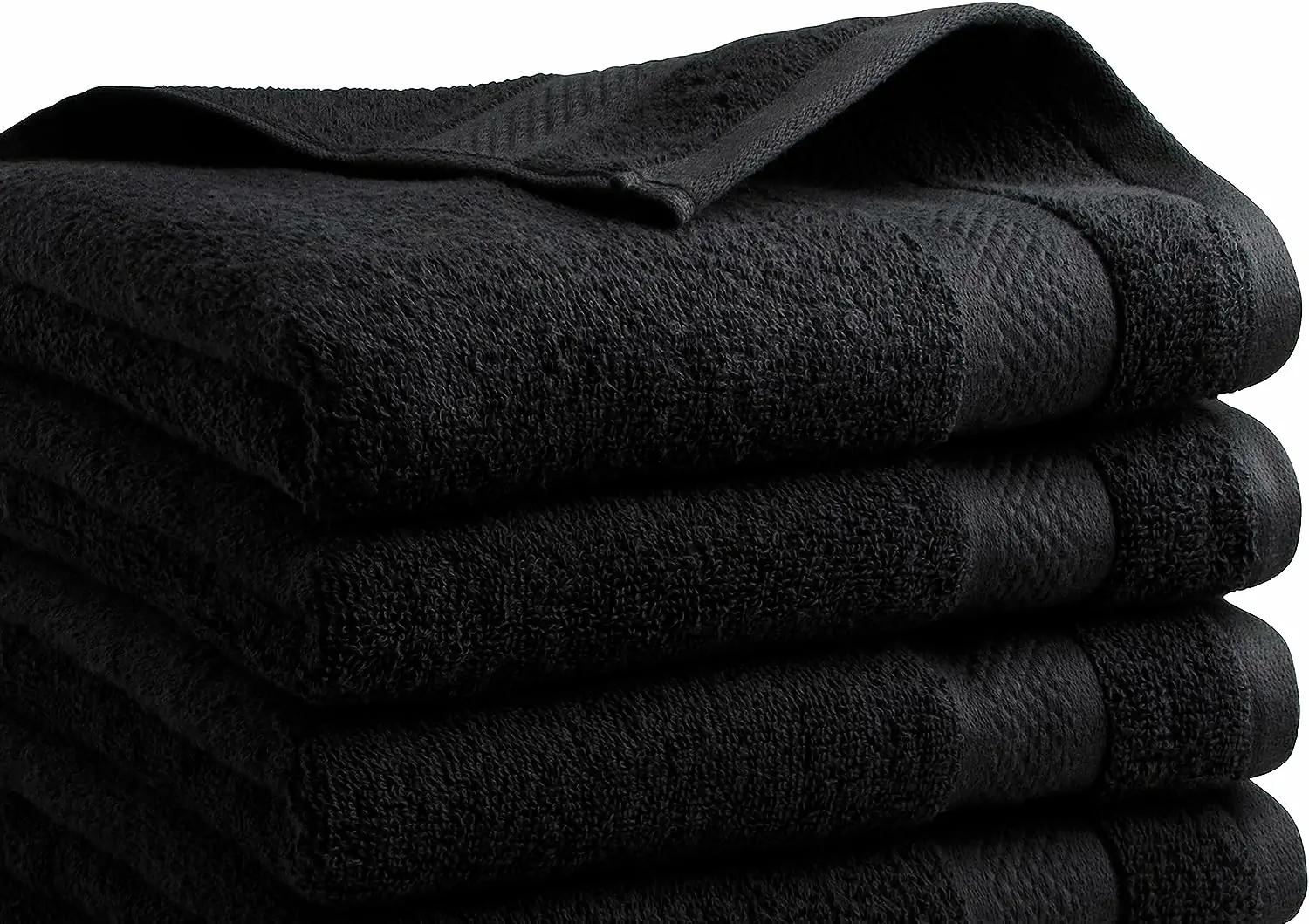 Håndklædesæt - 15 dele - 500 g/m² - 100% bomuld - Hotel kvalitet - Absorberende - OEKO-TEX certificeret - Sort - Image 2