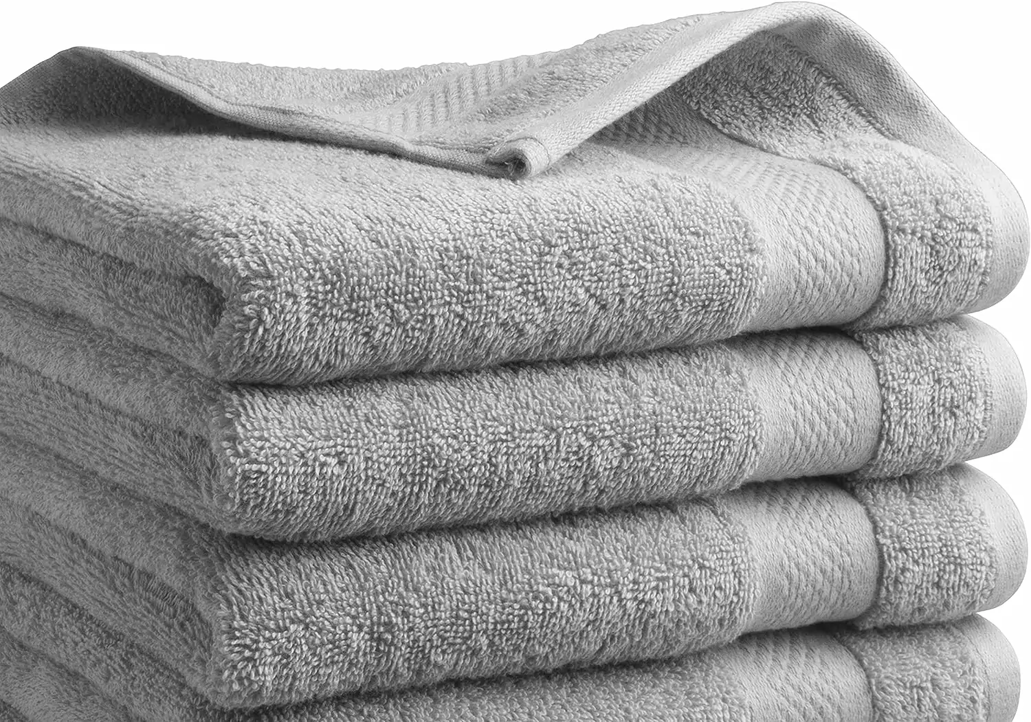Håndklædesæt - 15 dele - 500 g/m² - 100% bomuld - Hotel kvalitet - Absorberende - OEKO-TEX certificeret - Lysegrå - Image 2