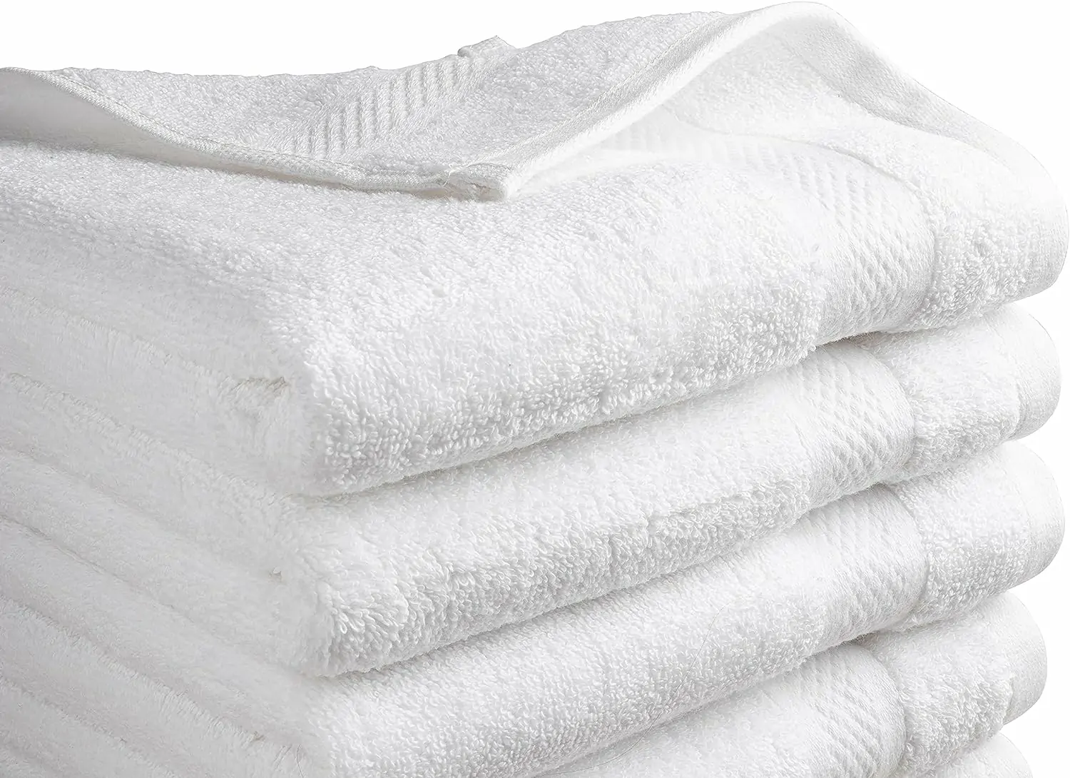 Badehåndklæde 70 x 140 cm, 100% bomuld, 500 g/m², blødt, OEKO-TEX certificeret, 6 stk., hvid - Image 3