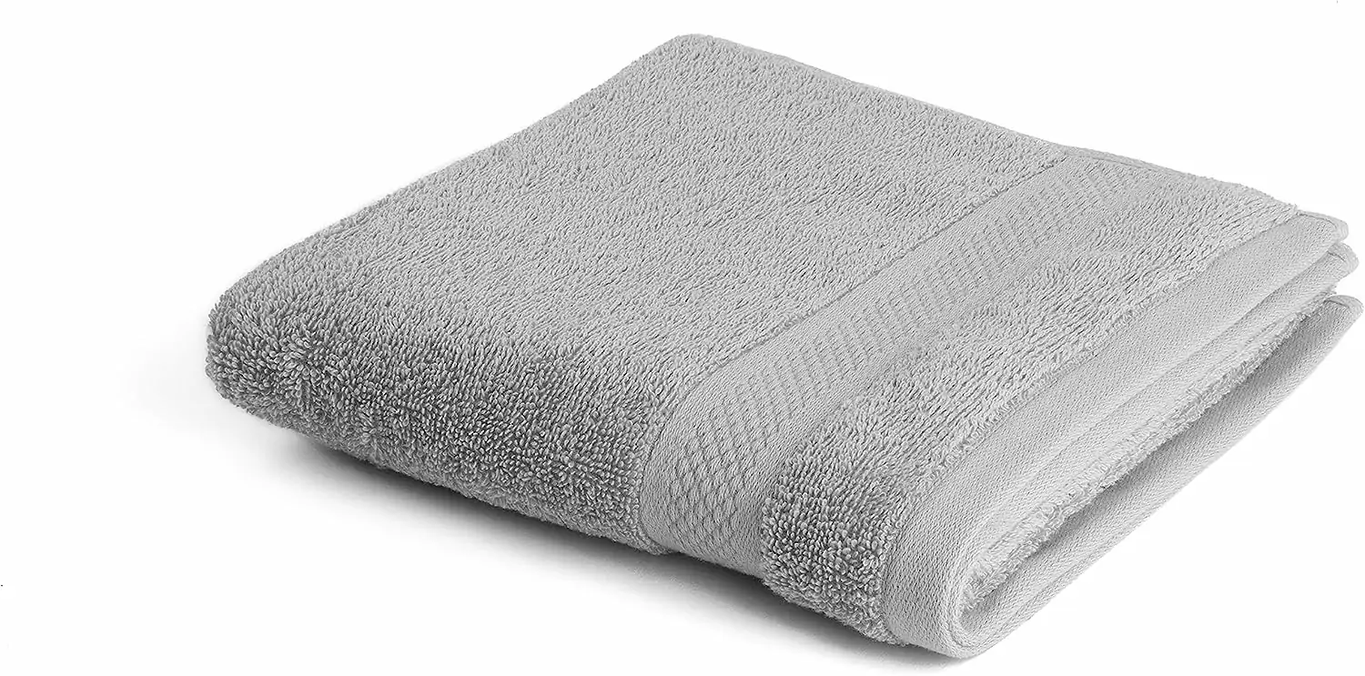 Håndklædesæt - 15 dele - 500 g/m² - 100% bomuld - Hotel kvalitet - Absorberende - OEKO-TEX certificeret - Lysegrå - Image 3