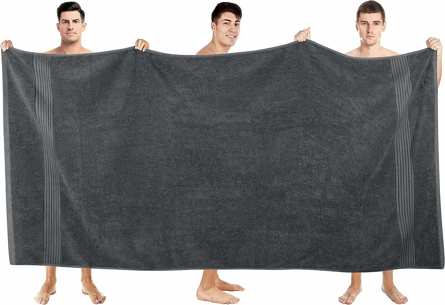 Badehåndklæde, ekstra stort, 4XL, 700 g/m², 100% bomuld, grå - Image 2