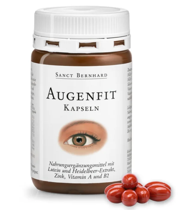 Augenfit-Kapsler – Styrk dit syn med Lutein, Blåbær-ekstrakt & Vitaminer | 90 Kapsler