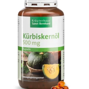 Græskarkerneolie 500 mg kapsler – Naturlig støtte til blære og prostata