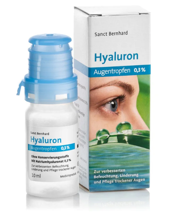 Hyaluron-Øjendråber 0,3 % – Fugt og lindring til tørre og irriterede øjne | 10 ml