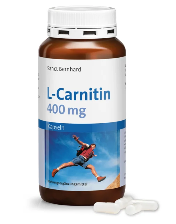 L-Carnitin Kapsler 400 mg - Naturlig energi og fedtforbrænding, 200 kapsler