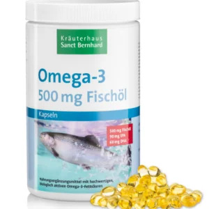 Omega-3 Fiskeolie kapsler 500 mg XXL pakke – 1000 Kapsler til optimal sundhed