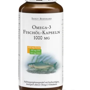 Omega-3 Fiskolie Kapsler 1000 mg – Højkoncentreret tilskud til hjertesundhed