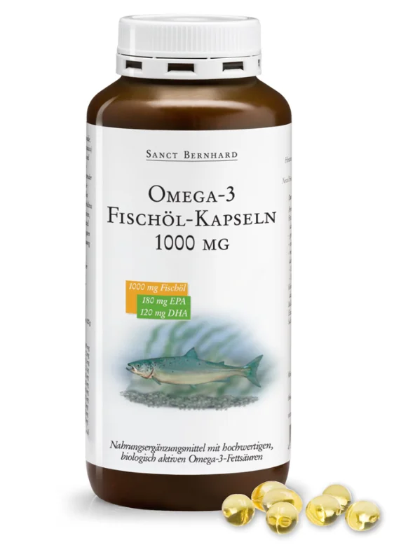 Omega-3 Fiskolie Kapsler 1000 mg – Højkoncentreret tilskud til hjertesundhed