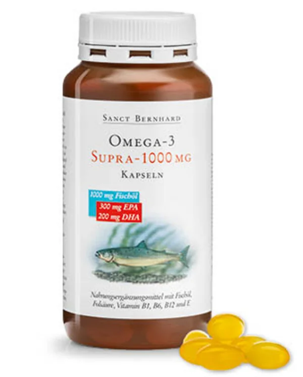 Omega-3 Supra-1000 mg kapsler – Højkoncentreret Omega-3 til en sund hjertefunktion