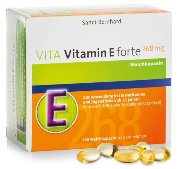 VITA Vitamin-E-forte-Kapsler 268 mg – Beskyt dine celler mod oxidativt stress