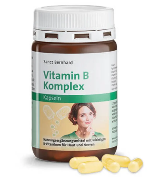 Vitamin B-Kompleks Kapsler – 100 Kapsler for nerver og psykisk velvære