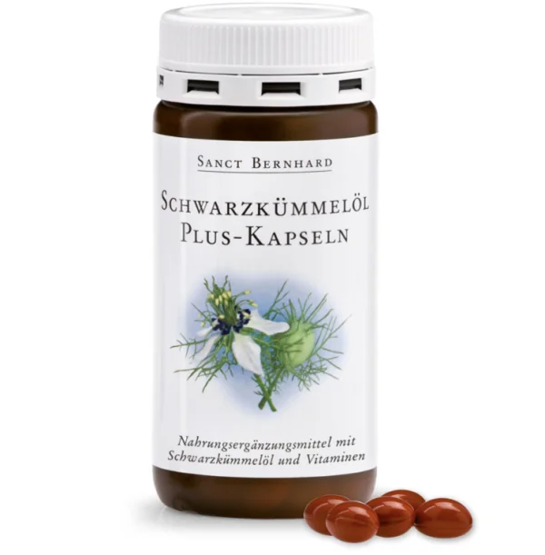 Ægte Egyptisk Sortkommenolie Kapsler med Vitamin E, D3, Biotin, Pantothensyre & Folsyre – 500 mg