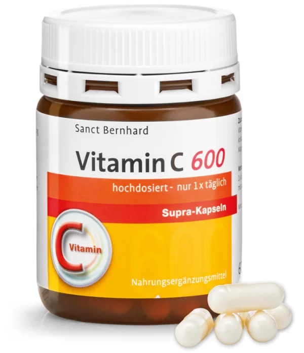 Vitamin C 600 Supra Kapsler – Højdoseret immunstøtte i én kapsel