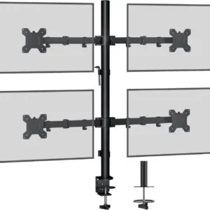 Monitorbordholder til 4 Skærme (13-27") – Justerbar og Roterbar Quad-arm Stativ