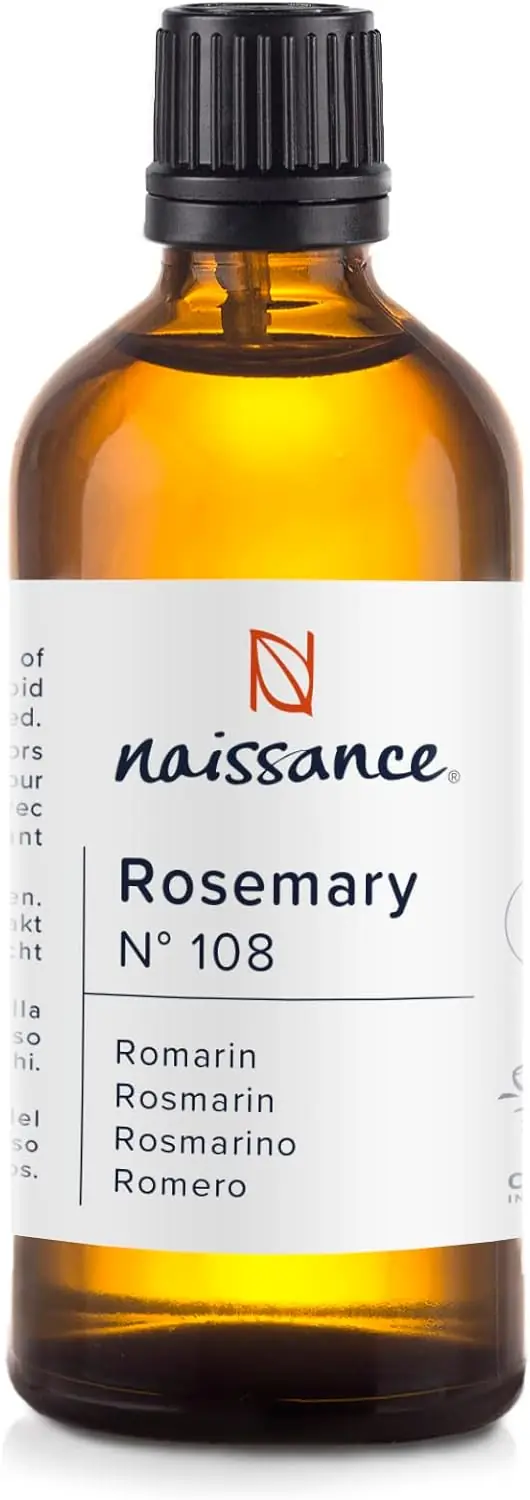 Rosmarin Olie – 100% Ren Æterisk Olie (100 ml) | Hårvækst, Hudpleje & Aromaterapi