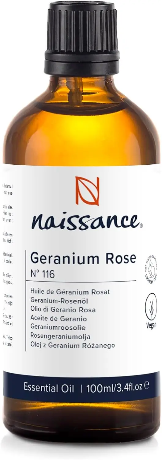 Rose Geranium Olie – 100% Ren Æterisk Olie (100 ml) | Balancerende & nærende