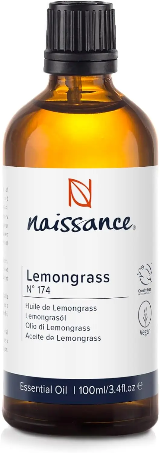 Citrongræs Olie – 100% Ren Æterisk Olie (100 ml) | Opkvikkende & Frisk Duft