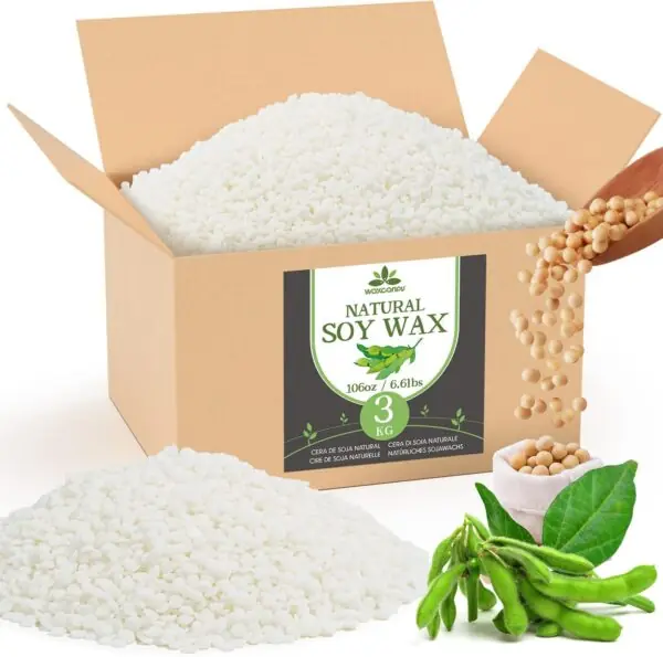 Soyavoks til lys – 3 kg naturlig voks til støbning & lysfremstilling