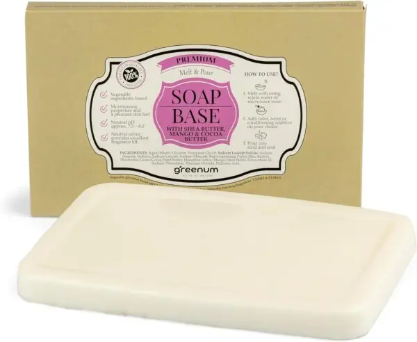 Premium sheasmør sæbebase – SLS-fri, vegansk, med mango- og kakaosmør, 900 g