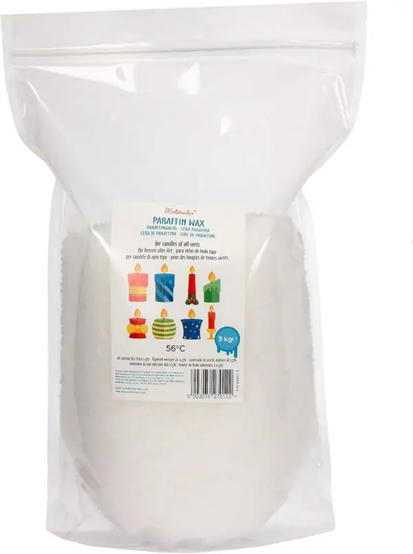 Paraffin Voks (3 kg) – Høj kvalitet til lysfremstilling, hobby & professionelt brug
