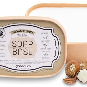 Økologisk sheasmør sæbebase – SLS/SLES-fri, vegansk glycerinsæbe, miljøvenlig emballage, 1 kg