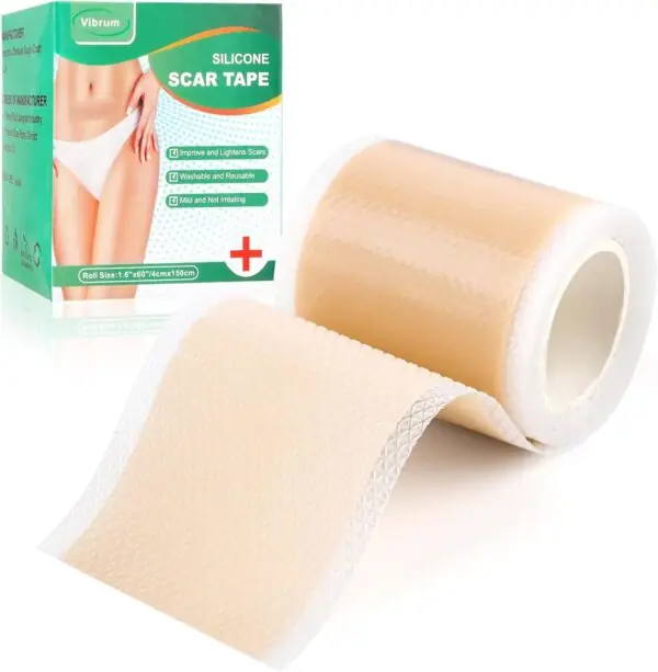 Silikonetape til ar – 4 x 150 cm – Genanvendelig & hudvenlig arpleje