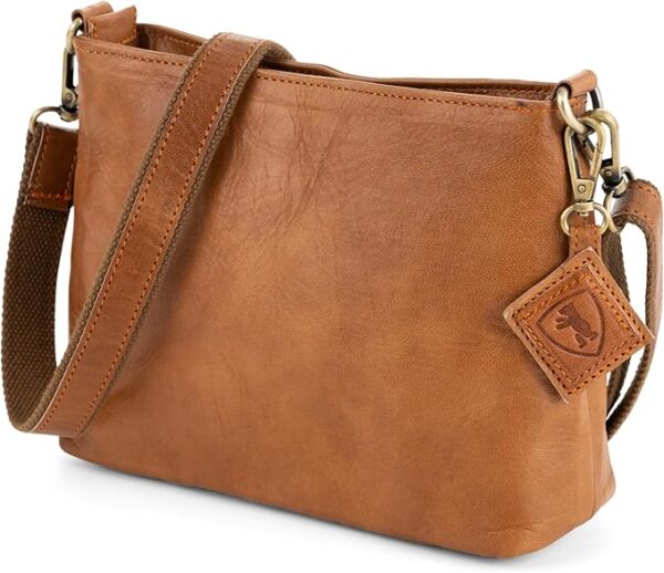 Vintage Marbella skuldertaske i læder – Brun crossbody taske til kvinder