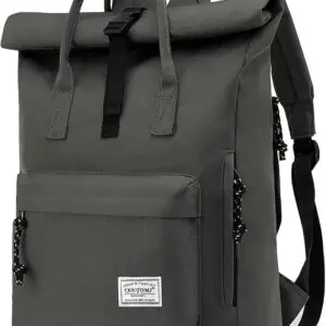 Laptop Rygsæk 15,6" – Vandtæt daypack til skole, rejse og fritid, mørkegrå